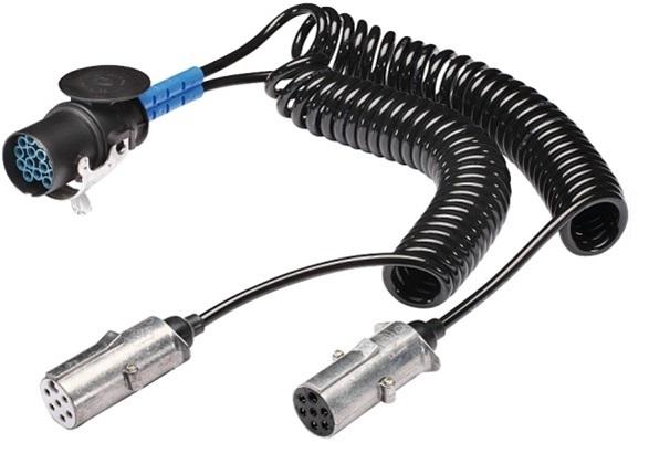 Adaptor cablu pentru remorcă HELLA, 8JA 005 952-041, 15-7/7 pini, 16A, 24V, lungime 4 metri